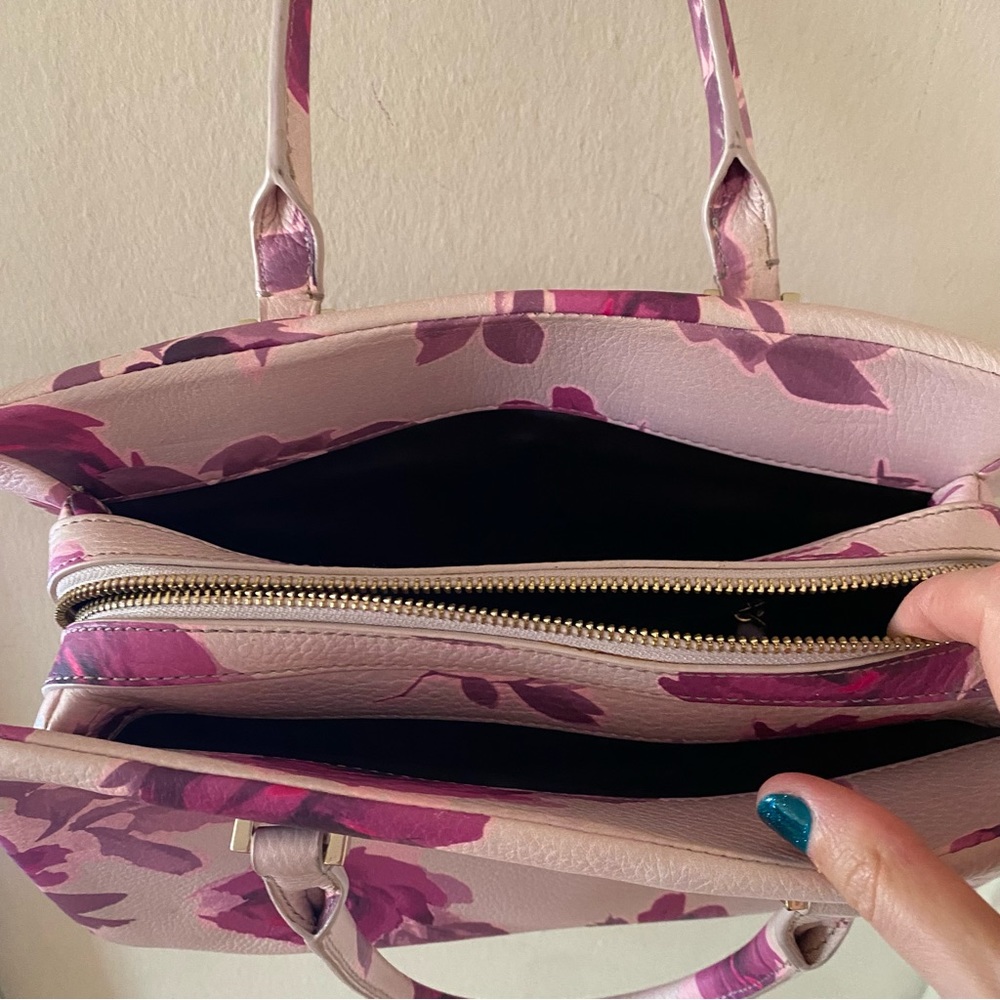 Kate Spade Leather Emerson Place Olivera Pink/Purple Rose Crossbody Bag - Picture 6 of 10